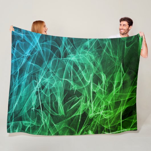 Elegante Rauchwirbel-Textur Fleecedecke (Beispiel)