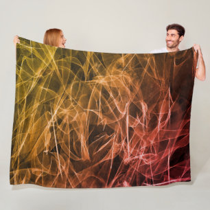 Elegante Rauchwirbel-Textur Fleecedecke