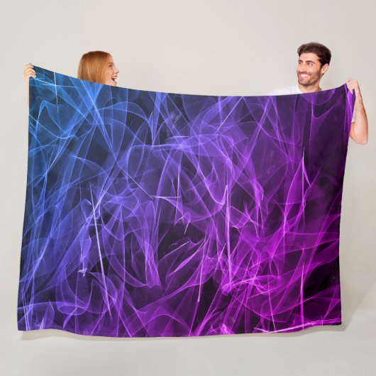Elegante Rauchwirbel-Textur Fleecedecke (Beispiel)