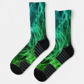 Elegante Rauchwirbel-Textur Socken (Links)