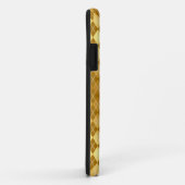 Elegante Raute Print Gold iPhone Case (Hinten/Rechts)