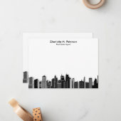 Elegante Real Anwesen Agent Realtors Mitteilungskarte (Vorderseite/Rückseite Beispiel)