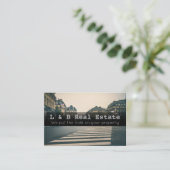 Elegante Real Anwesen Business Card - individuell  Visitenkarte (Stehend Vorderseite)