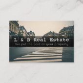 Elegante Real Anwesen Business Card - individuell  Visitenkarte (Vorderseite)