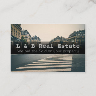 Elegante Real Anwesen Business Card - individuell  Visitenkarte