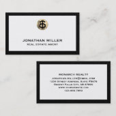 Elegante Real Anwesen Business Card Visitenkarte (Vorne/Hinten)
