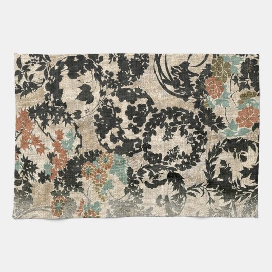 Elegante Reben Handtuch (Horizontal)