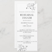 Elegante Reben Probe Abendessen Einladung (Vorne/Hinten)