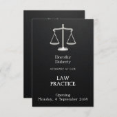 Elegante Rechtspraxis Eröffnung der Ankündigung (Vorne/Hinten)