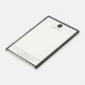 Elegante Rechtsskala der Rechtspflege Post-it Klebezettel (angewinkelt)