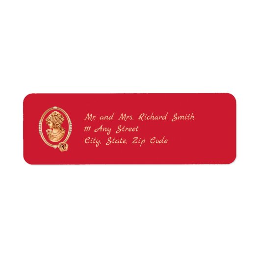 Elegante Red and Gold Cameo Wedding (Vorne)