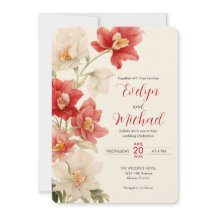 Elegante Red Cattleya Orchids Blume Hochzeit