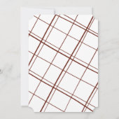 Elegante Red Christmas Holiday Party Einladung (Rückseite)