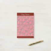Elegante Red Christmas Notes Post-it Klebezettel (Auf Schreibtisch)