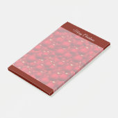 Elegante Red Christmas Notes Post-it Klebezettel (angewinkelt)