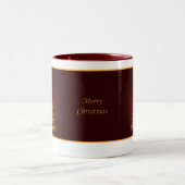 Elegante Red Christmas Tree Tasse (Mittel)