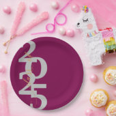 Elegante Red Class of 2025 Graduation Party Pappteller (Party)