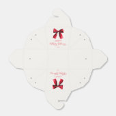 Elegante Red Coquette Bow Baby Shower Geschenkschachtel (Ungefaltet)