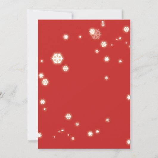 Elegante Red Corporate Weihnachtsfeier Einladung (Rückseite)