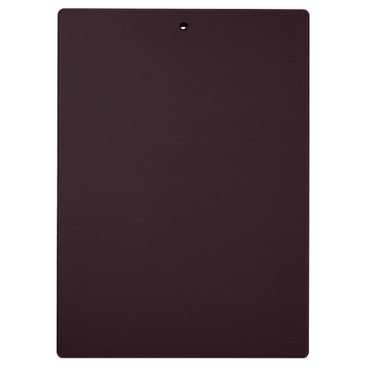 Elegante Red Damask Monogram Classic Vorlage Klemmbrett (Rückseite)