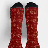 Elegante Red Dragon Chinesisch Neues Jahr Lucky Sy Socken (Oben)