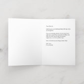 Elegante Red Gold Typografie Weihnachtskarte (Innen Abgelegt)