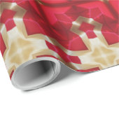 Elegante Red Gold Weihnachten Geschenkpapier (Rolleneckpunkt)