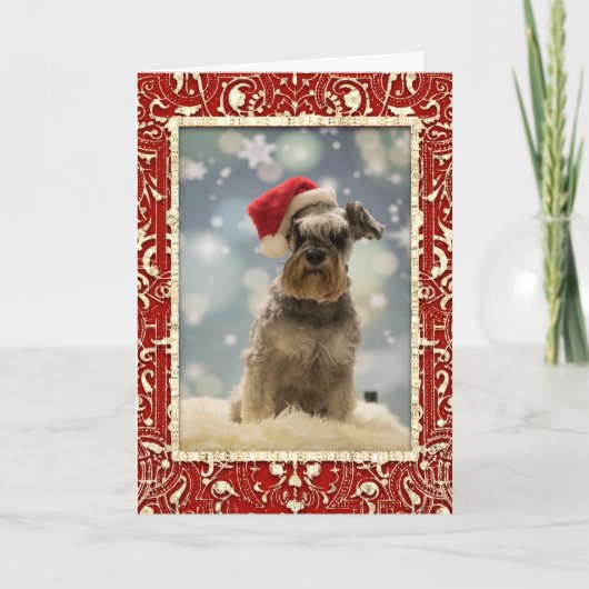 Elegante Red Golden Dog Weihnachten (Vorderseite)