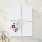 Elegante Red Growing Wildblume Geburtstagsparty Geschenkanhänger (Mit Garn)