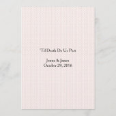 Elegante Red Lace Skull Calavera Wedding Menu Card Menükarte (Rückseite)