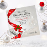 Elegante Red Loop Silver Bells Weihnachten Einladung<br><div class="desc">Eleganter Roter Loop,  silberne Glocken Weihnachtseinladung. Der Text kann über das Menü "Details" geändert werden. Klicken Sie auf den Button "Anpassen" und können Sie Text- und Farbstil ändern. Andere Farben sind verfügbar. Bitte kontaktieren Sie mich,  wenn Sie Hilfe benötigen,  passende Artikel benötigen oder besondere Wünsche haben.</div>