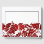 Elegante Red Poppy Floral Wedding Gästebuch (Rückseite)