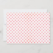 Elegante Red Script Graduation Party Einladung (Rückseite)