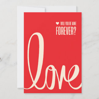 Elegante Red Valentine's Day Card für Ihre Liebe O Einladung