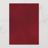 Elegante Reflektion der Rote Rose bei Hochzeiten D Begleitkarte (Rückseite)