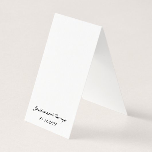 Elegante Regal Gold und Blue Blüh Table Card (Rückseite)