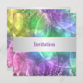 Elegante Regenbogenblasen 12 Special Birthday Even Einladung (Vorne/Hinten)