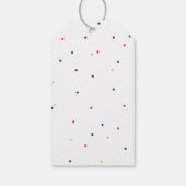 Elegante Regenbogeneis Pop Babydusche Danke Geschenkanhänger (Rückseite)