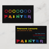 Elegante, regenbogenfarbene Punkte Visitenkarte (Vorne/Hinten)