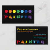 Elegante, regenbogenfarbene Punkte Visitenkarte (Vorne/Hinten)