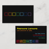 Elegante, regenbogenfarbene Quadrate Visitenkarte (Vorne/Hinten)