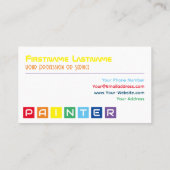 Elegante, regenbogenfarbene Quadrate Visitenkarte (Rückseite)