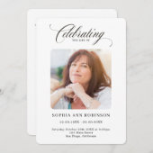 Elegante Reihenfolge des Skript-Fotos Programm (Vorne/Hinten)