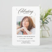 Elegante Reihenfolge des Skript-Fotos Programm (Stehend Vorderseite)