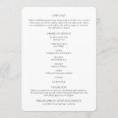 Elegante Reihenfolge des Skript-Fotos Programm (Rückseite)