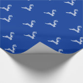 Elegante Reindeer Holiday Weihnachten Geschenkpapier (Ecke)