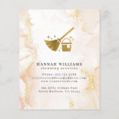 Elegante Reinigung von Goldmarmor Flyer (Hinten)