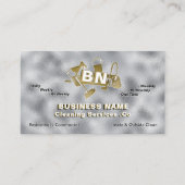 Elegante Reinigungsdienste für Silberpfoten Visitenkarte (Vorderseite)