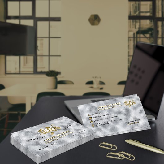 Elegante Reinigungsdienste für Silberpfoten Visitenkarte