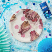 Elegante Reit-Rose  Pappteller (Party)
